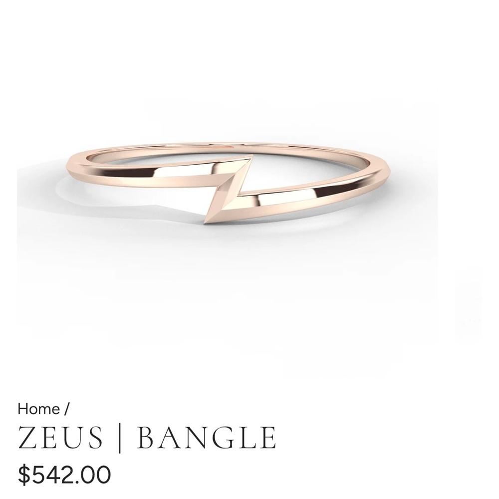 Aestella & Co Zeus Slim Sterling Silver Bangle XS Petite NEW - Picture 6 of 8